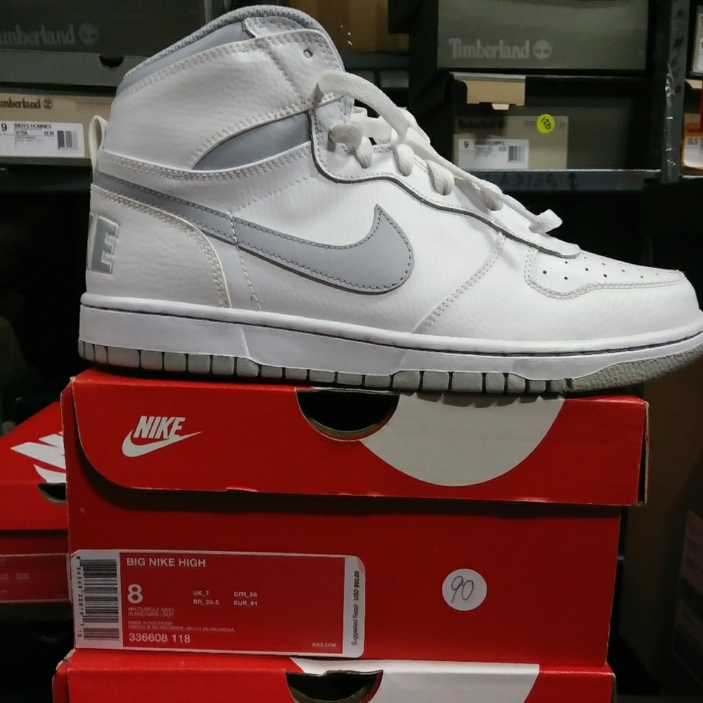 Big Nike High - White & Grey